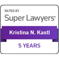 Rated by Super Lawyers | Kristina N. Kastl | 5 years
